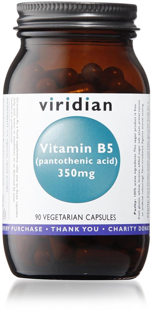 Viridian Vitamin B5, 350mg, 90 VCapsules