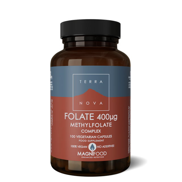 Terranova Folate (Methylfolate) 400ug, 100 Capsules