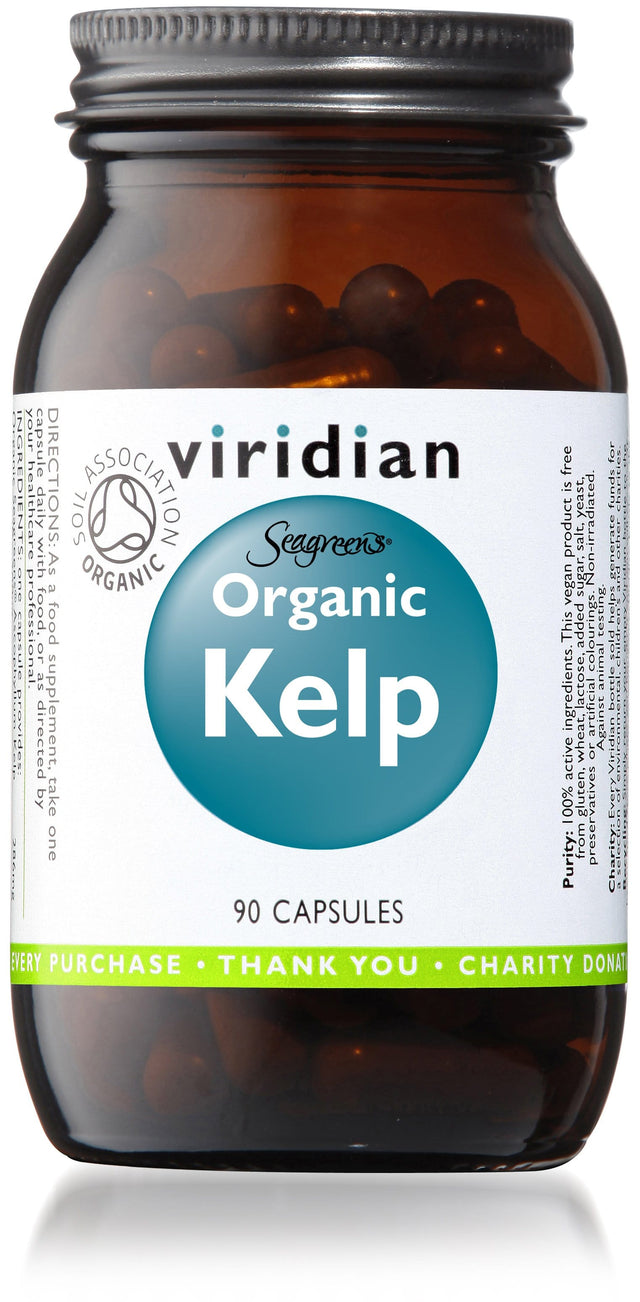 Viridian Organic Kelp, 200ug, 90 Capsules