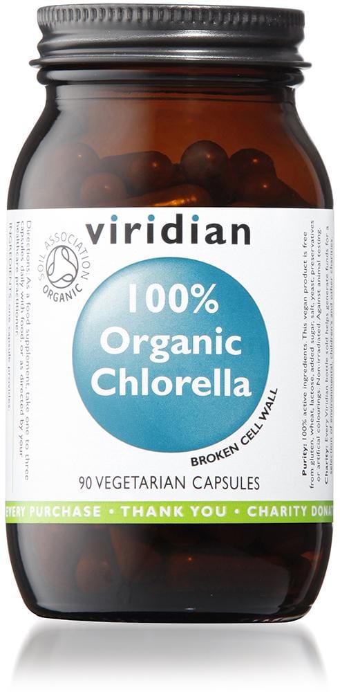 Viridian 100% Organic Chlorella, 400mg, 90 Capsules