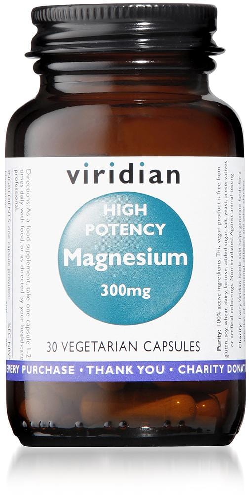 Viridian Magnesium High Potency, 300mg, 30 VCapsules