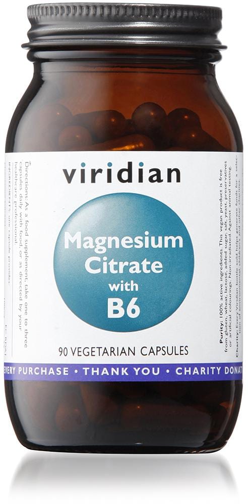 Viridian Magnesium Citrate with B6, 90 VCapsules
