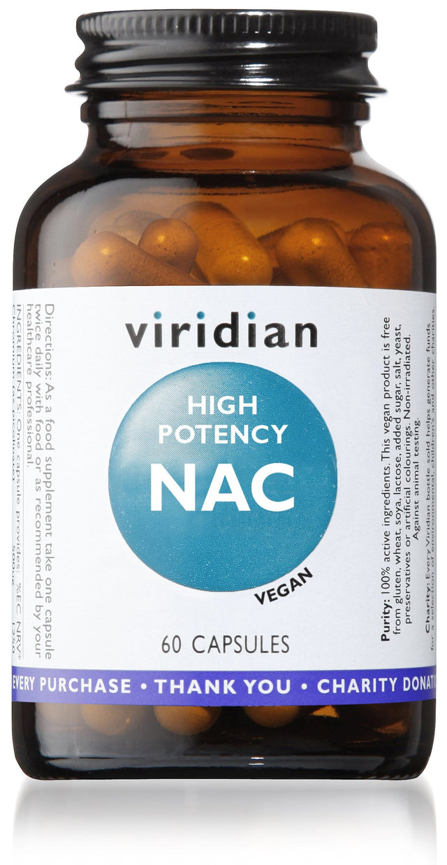 Viridian High Potency NAC, 60 Capsules