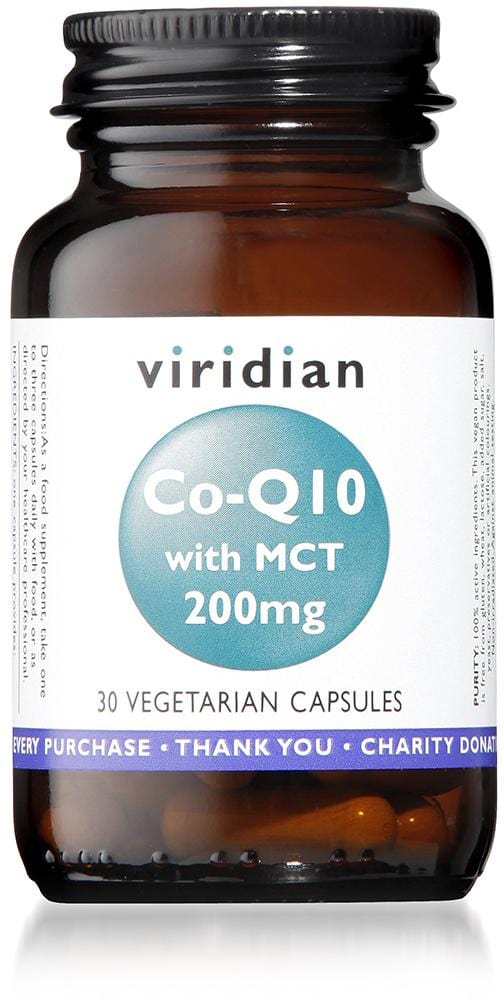 Viridian Co-Q10 with MCT, 200mg, 30 VCapsules