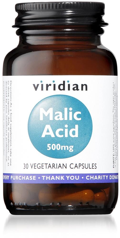 Viridian Malic Acid, 500mg, 30 VCapsules