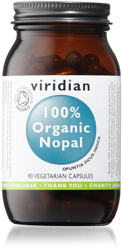 Viridian 100% Organic Nopal, 500mg, 90 VCapsules
