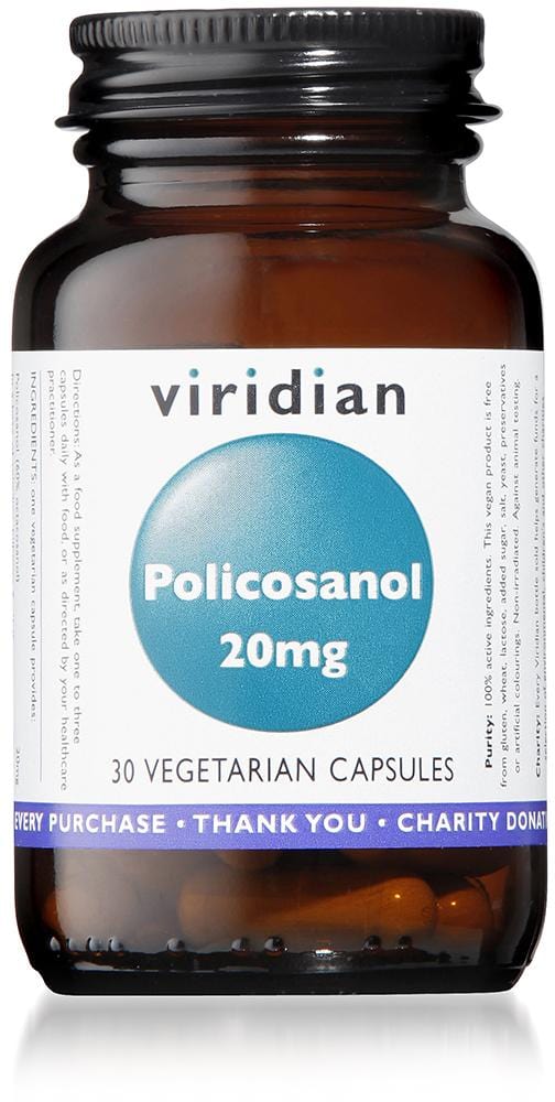 Viridian Policosanol, 30 Capsules