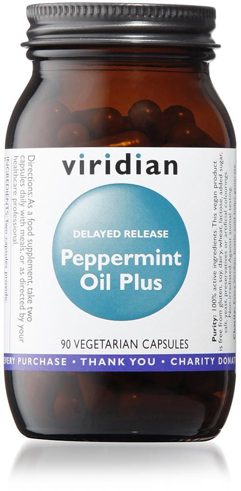 Viridian Delayed Release Peppermint Oil Plus, 90 Capsules