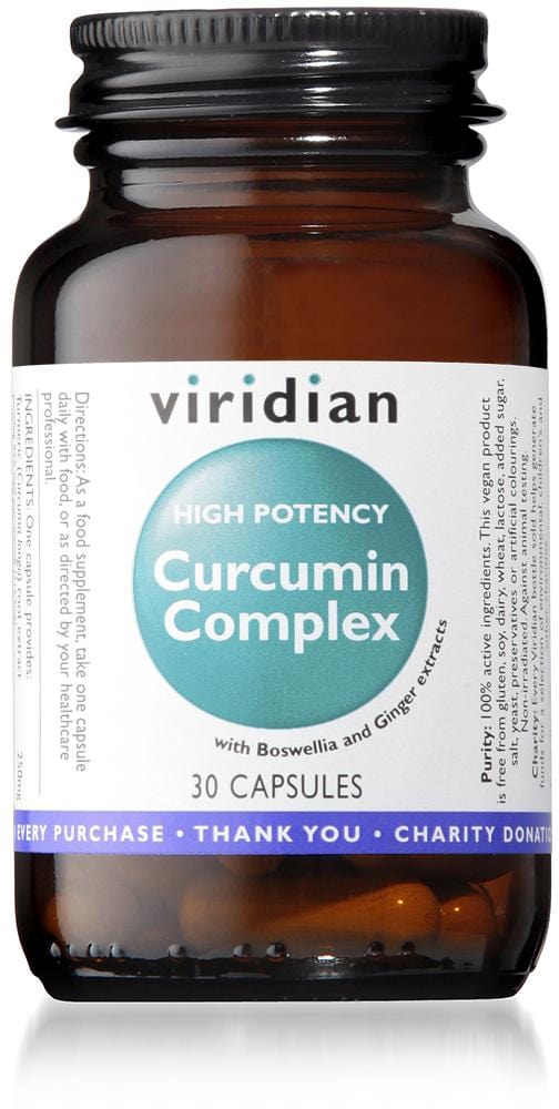 Viridian Curcumin Complex High Potency, 30 Capsules