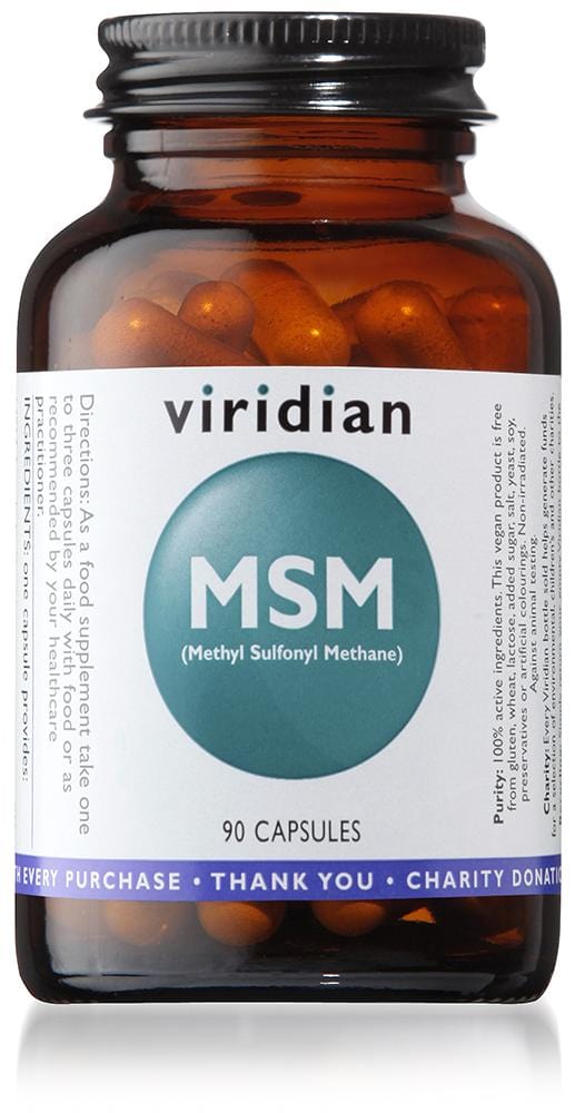 Viridian MSM (Methyl sulphonyl methane),  90 Capsules
