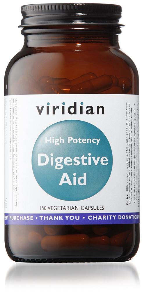 Viridian Hi-Potency Digestive Aid, 150capsules