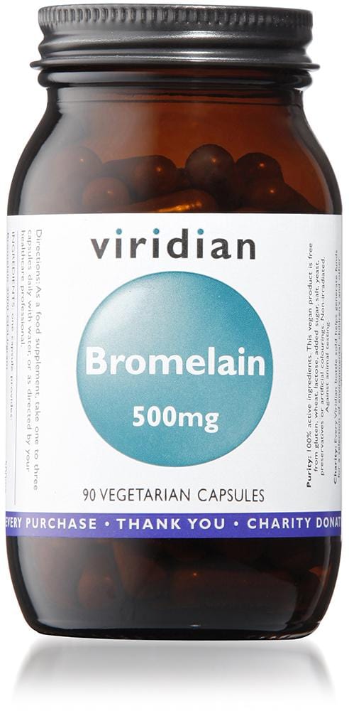 Viridian Bromelain, 500mg, 90 VCapsules