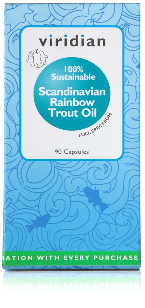 Viridian Scandinavian Rainbow Trout Oil, 90 Capsules