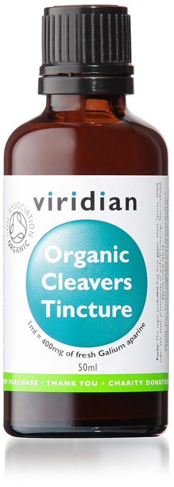 Viridian 100% Organic Cleavers Tincture, 50ml
