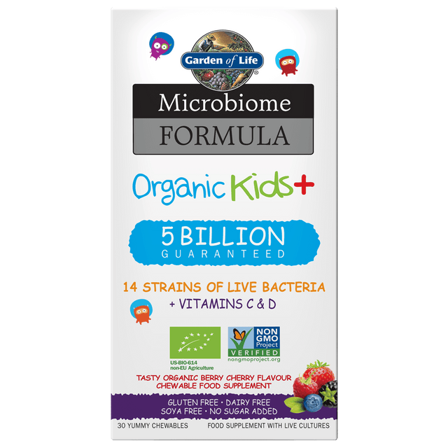 Garden Of Life Microbiome Organic Kids+, 30 Capsules