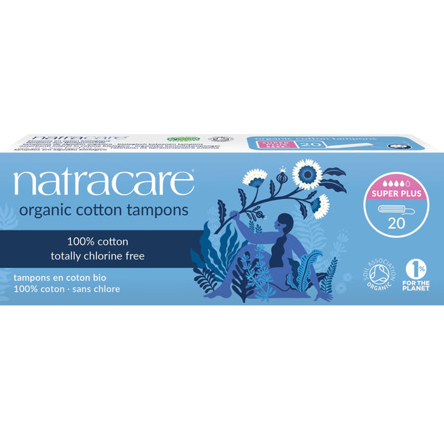 Natracare Organic Super Plus Tampons, 20 Super Plus