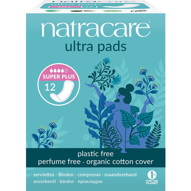 Natracare Ultra Pads, 12 Super Plus