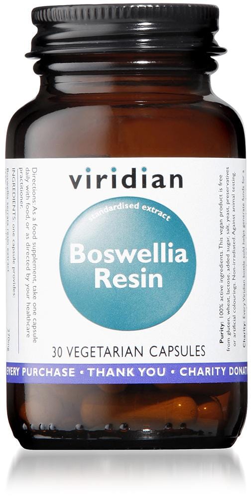 Viridian Boswellia Resin, 270mg, 30 VCapsules
