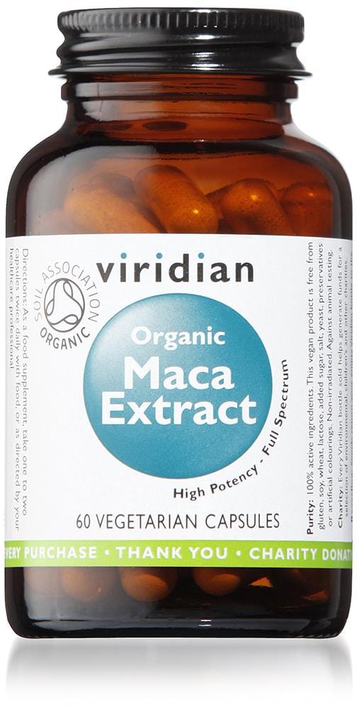 Viridian Organic Maca Extract, 60 VCapsules