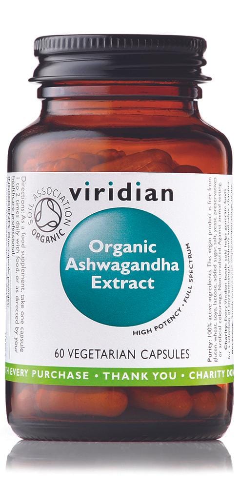 Viridian Organic Ashwagandha, 60 Capsules