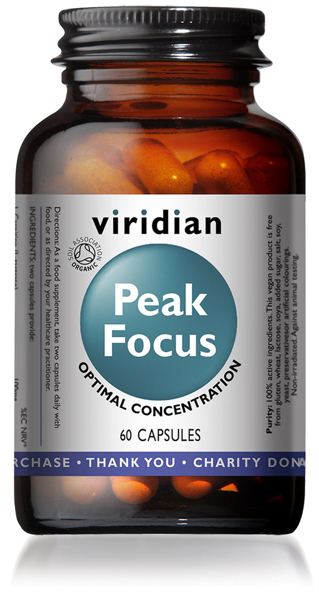 Viridian Nutrition Peak Focus, 60 Capsules