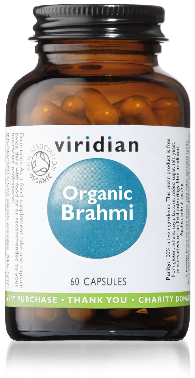 Viridian Organic Brahmi, 60 Capsules