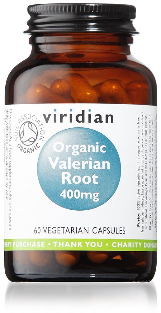 Viridian Organic Valerian Root, 400mg, 60 VCapsules