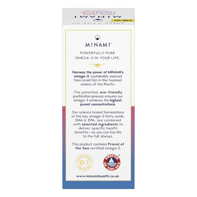 Minami DHA+EPA Liquid Kids+VIT D3 1+, 100ml