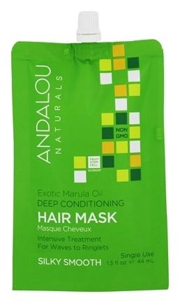 Andalou Exotic Marula Oil Silky Smooth Deep Conditioning Hair Mask, 44ml