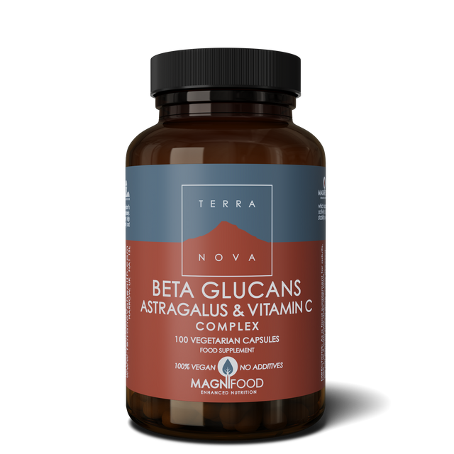 Terranova Beta Glucans, Astragalus & Vitamin C Complex, 100 VCapsules