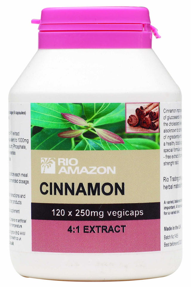 Rio Amazon Cinnamon Extract, 250mg, 120 Capsules