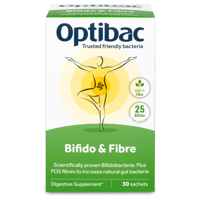 High-quality sachet containing natural probiotics and fibre with Bifidobacterium lactis BB-12