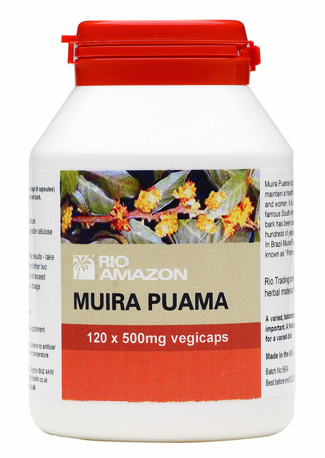 Rio Amazon Muira Puama, 500mg, 120 Capsules