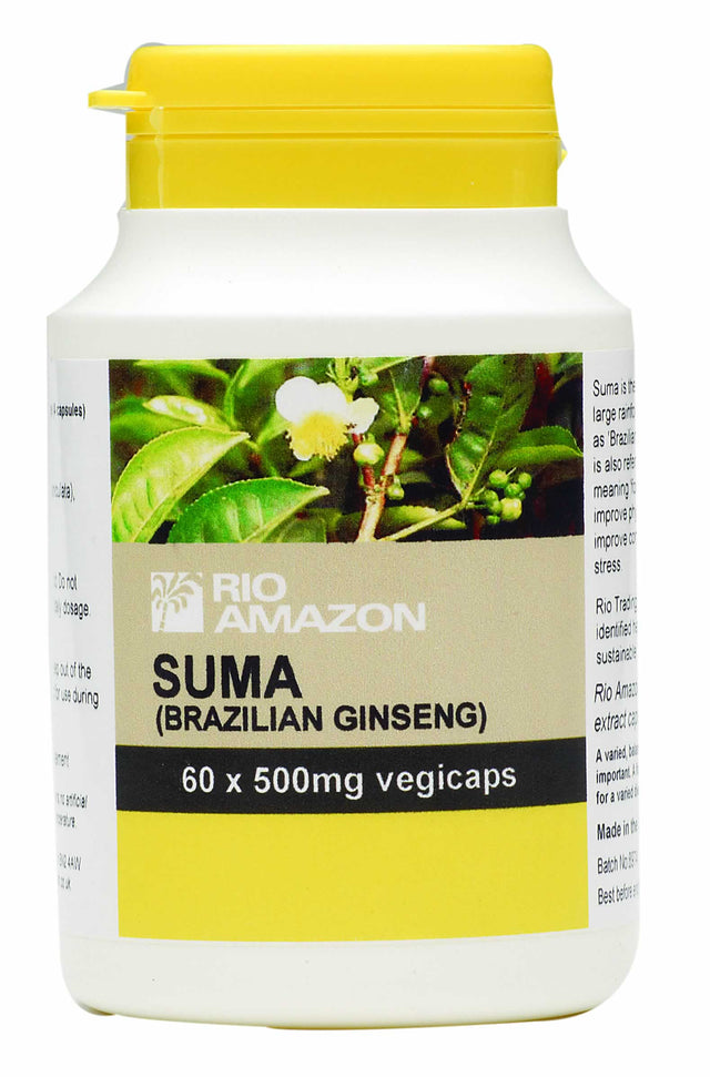 Rio Amazon Suma Brazilian Ginseng, 500mg, 60Caps