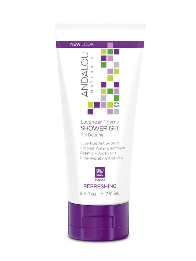 Andalou Lavender Thyme Refreshing Shower Gel, 251ml