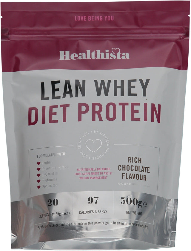 Healthista Lean Whey Diet, 500gr Chocolate