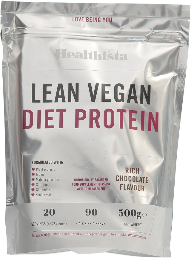Healthista Lean Vegan Diet, 500gr Chocolate