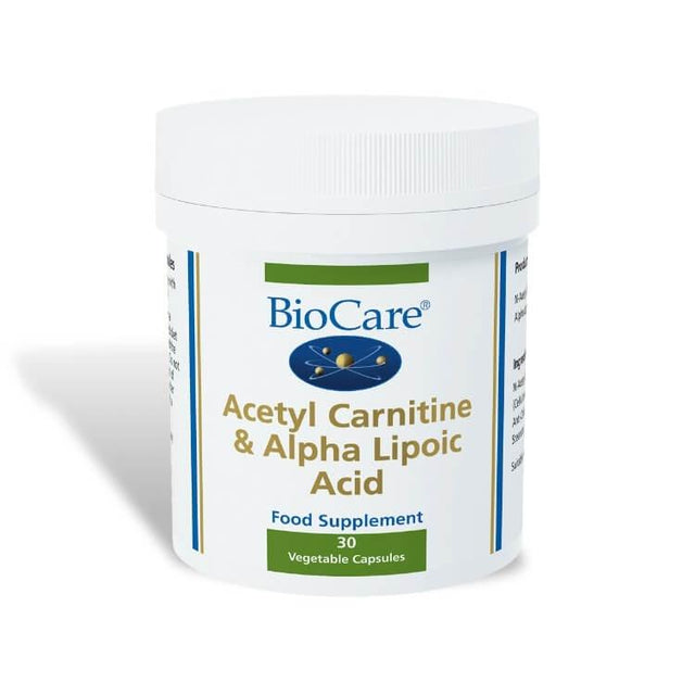 BioCare Acetyl Carnitine & Alpha Lipoic Acid, 30 VCapsules