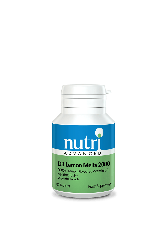 Nutri Advanced Vitamin D3 Lemon Melts 2000, 120 Tablets