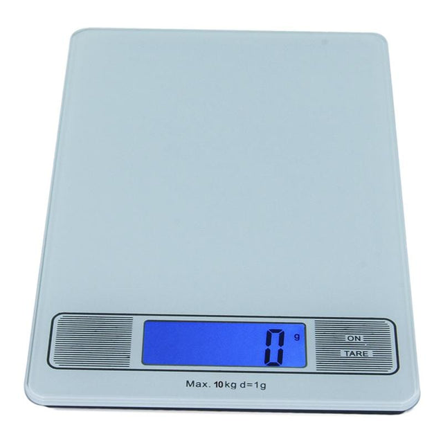 Sonvadia Digital Kitchen Scale, Flat Glass Surface - 10Kg - White