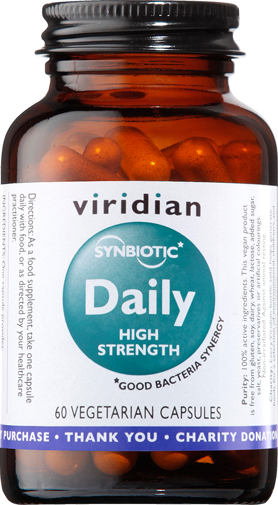 Viridian Synbiotic Daily High Strength, 60 Capsules