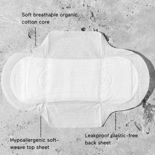 &Sisters Pads With Wings Plastic Free, Mixed 20 Pack
