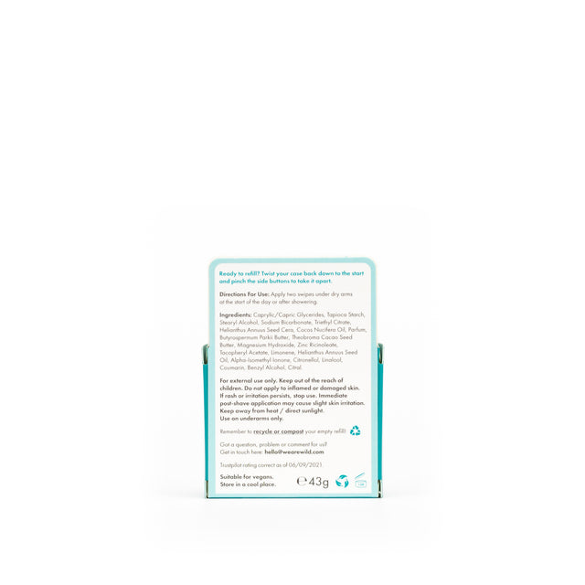 Wild Fresh Cotton & Sea Salt Deo Refill,  43gr