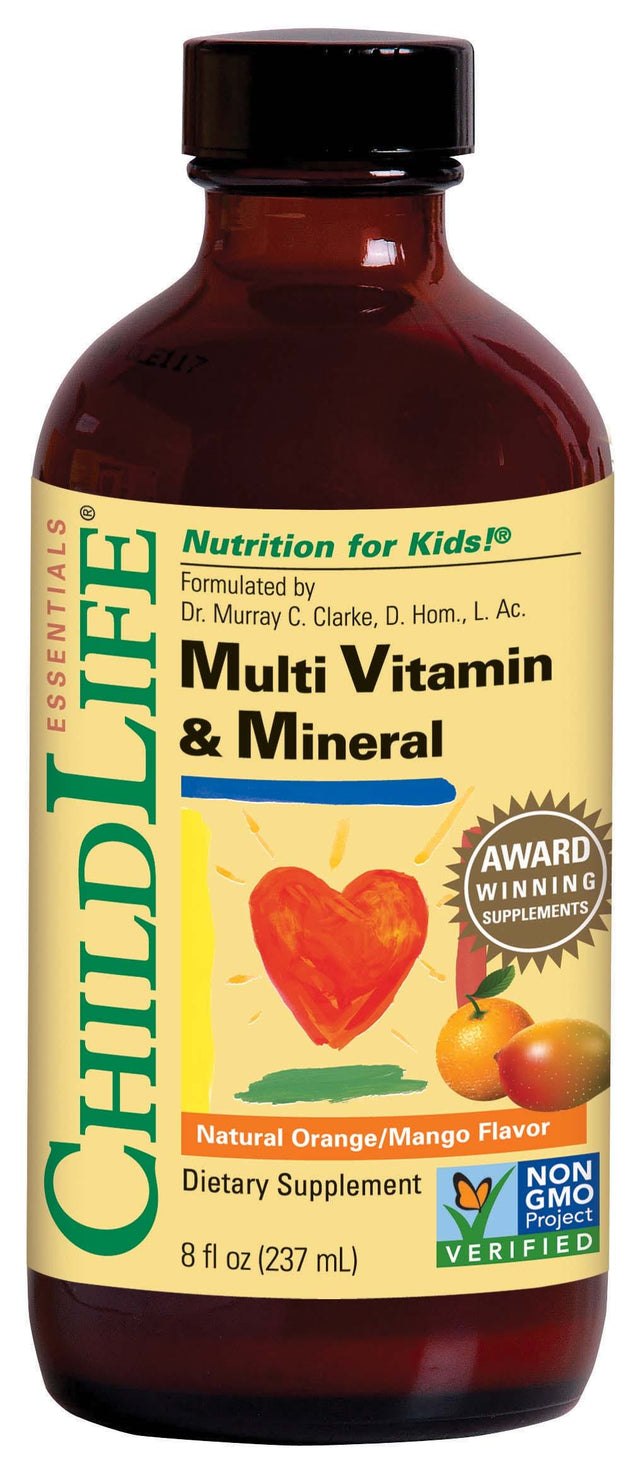 ChildLife Essentials Multi Vitamin & Mineral - Natural Orange/Mango Flavour, 240ml
