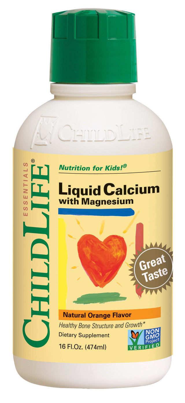 ChildLife Essentials Calcium with Magnesium - Orange Flavour, 480ml