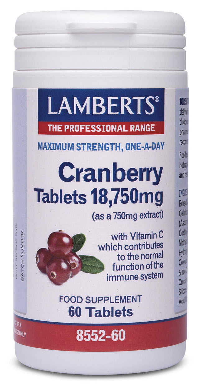Lamberts Cranberry Tablets 18750mg, 60 Tablets