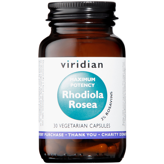 Viridian Maxi Potency Rhodiola Rosea Root Extract, 30 VCapsules