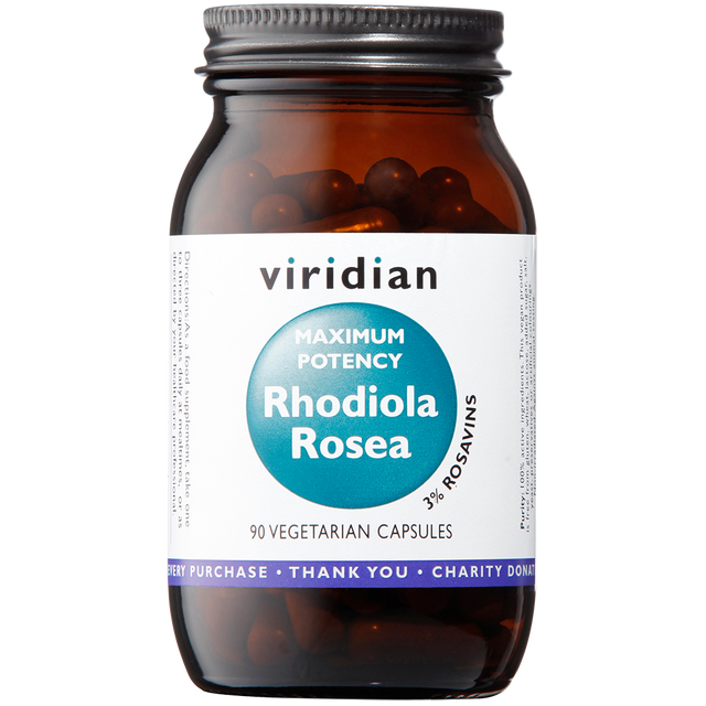 Viridian Maxi Potency Rhodiola Rosea Root Extract, 90 VCapsules