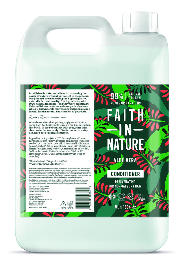 Faith in Nature Aloe Vera Conditioner, 5Ltr
