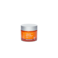Close-up of the cream's jar with visible ingredients such as purple carrot root extract, vitamin C, and bioactive berry complex emphasizing its nourishing, antioxidant-rich formula for dull, pigmentation-prone skin